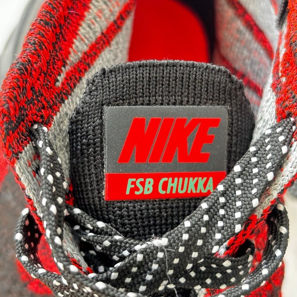 Nike‎ Flyknit Trainer Chukka Trainer Sneakers Women's Size 6 805093-603 Red - Picture 2 of 11